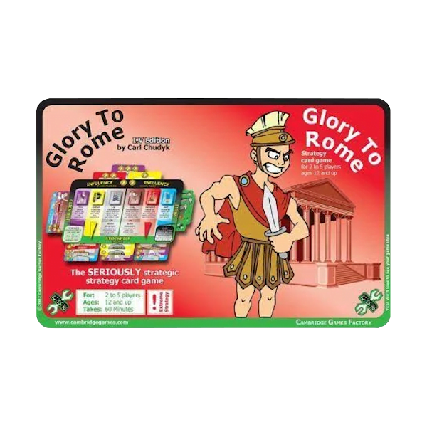 Jeu De Société Glory To Rome – Kickstarter édition Boîte Noire – Complet – Occasion